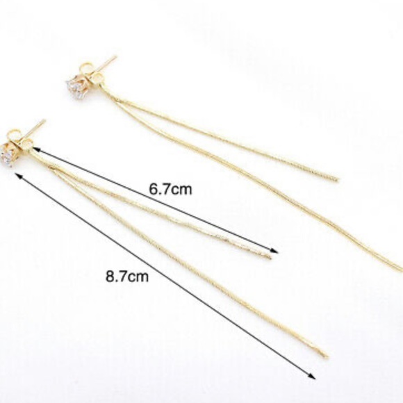 NEW 925 silver/gold plated Earrings - Picture 6 of 6